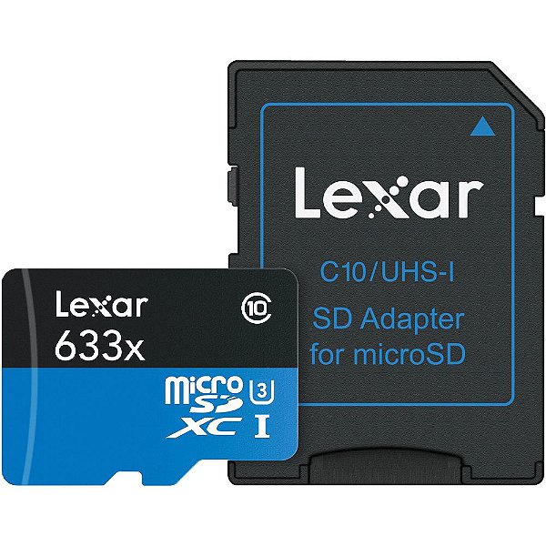 Memória Micro SD Lexar Professional 633X C10 U3