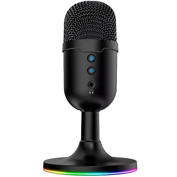 Microfone Gamer Xion XI-MICGA RGB - Preto