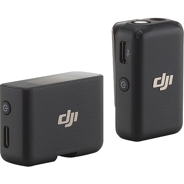 Microfone Sem Fio DJI (1TX + 1 RX) (FCC) - Preto