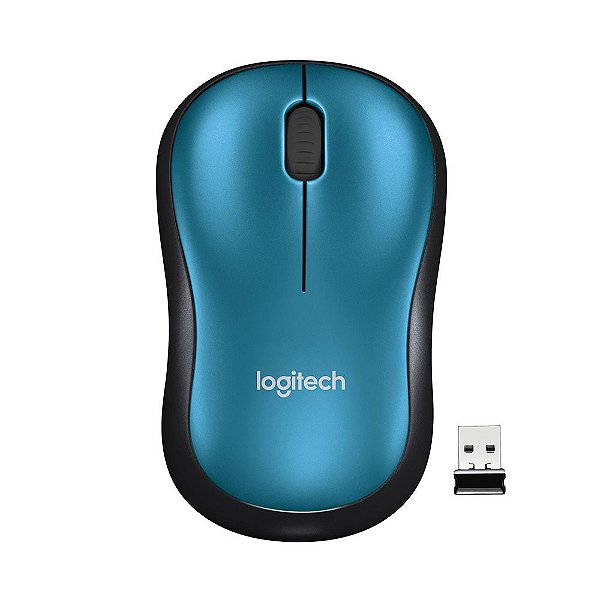 Mouse Logitech M185 Sem Fio - Azul/Preto