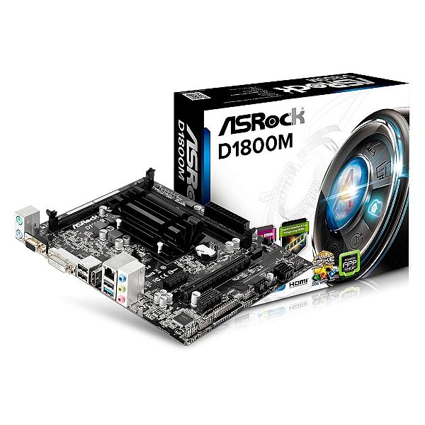 Placa Mãe ASRock D1800M Intel Celeron J1800