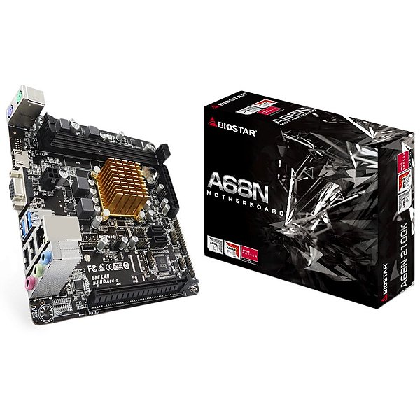 Placa Mãe BioStar A68N-2100K AMD E1-6010 DDR3