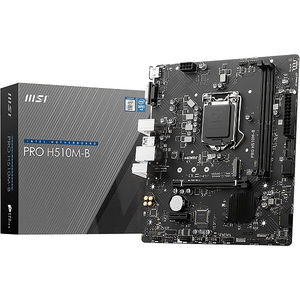 Placa Mãe MSI PRO H510M-B LGA 1200 DDR4 Micro ATX