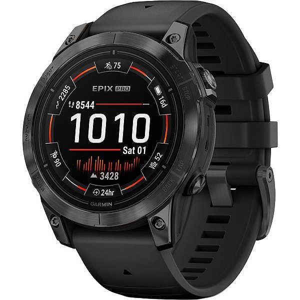 Relógio Smartwatch Garmin Epix Pro (Gen 2) 47 mm - Slate Gray/Black (010-02803-00)