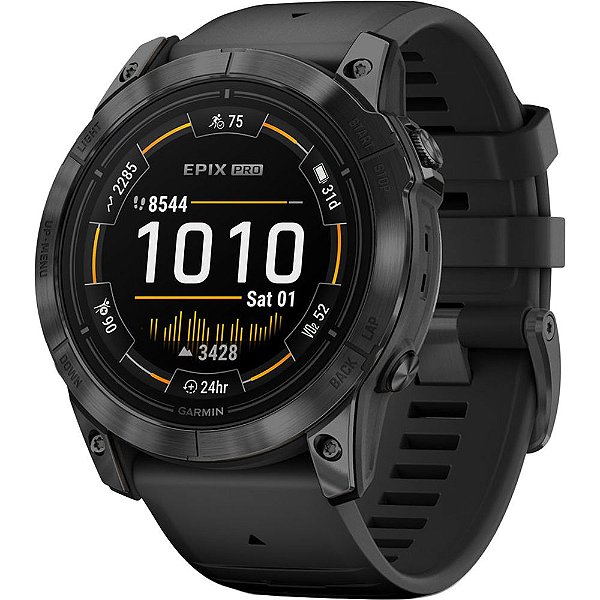 Relógio Smartwatch Garmin Epix Pro (Gen 2) 51 mm - Slate Gray/Black (010-02804-20)