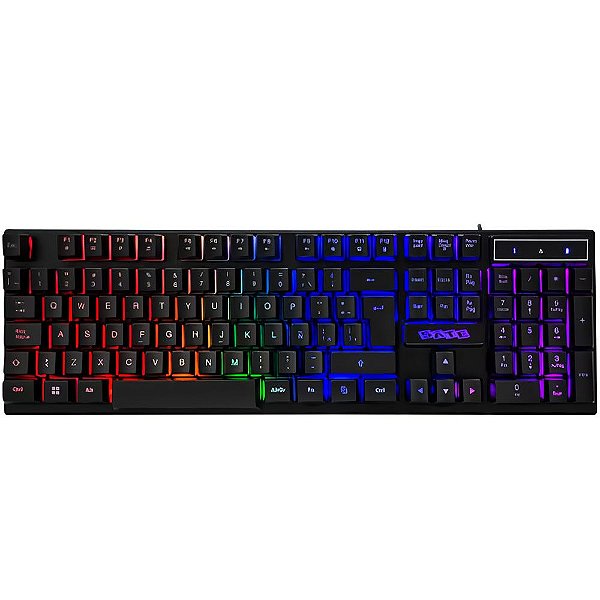 Teclado Gamer Satellite AK-892 Backlight USB - Preto (Espanhol)