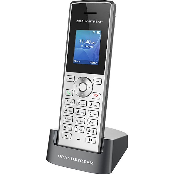 Telefone IP Sem fio Grandstream WP-810 Wi-Fi 1 Base - Preto/Prata