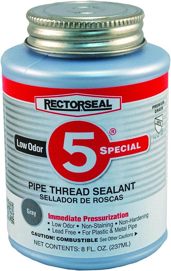 Rectorseal 26551 1/2 Pint Pincel No.5 Selante Especial para Rosca de Tubo
