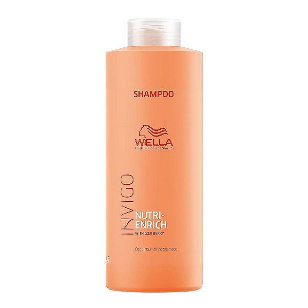 WELLA PROFESSIONALS Invigo Nutri-Enrich Shampoo, Shampoo Profissional Nutritivo Profundo para Cabelos Secos e Danificados, 33,8 onças fluidas