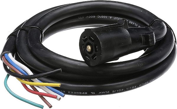 Conector Moldado para Reboque Seachoice, 7 vias, 8 pés.