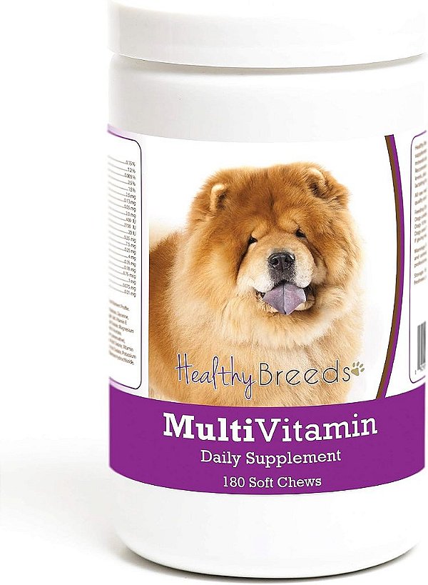 Saúde Raças Chow Chow Multivitamínico Mastigável para Cães 180 Contagens