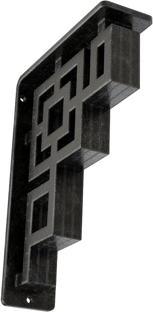 Suporte de metal Ekena Millwork BKTM02X05X08TERASV, 2 L x 5 1/2 P x 8 A, Prata Antiga