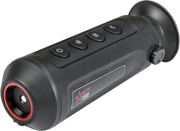 Monóculo de Imagens Térmicas de Curto Alcance AGM Global Vision Asp-Micro TM160 com Visão Térmica para Caça, Infravermelho de Alta Sensibilidade com Medição de Distância e Ponto de Acesso Wi-Fi