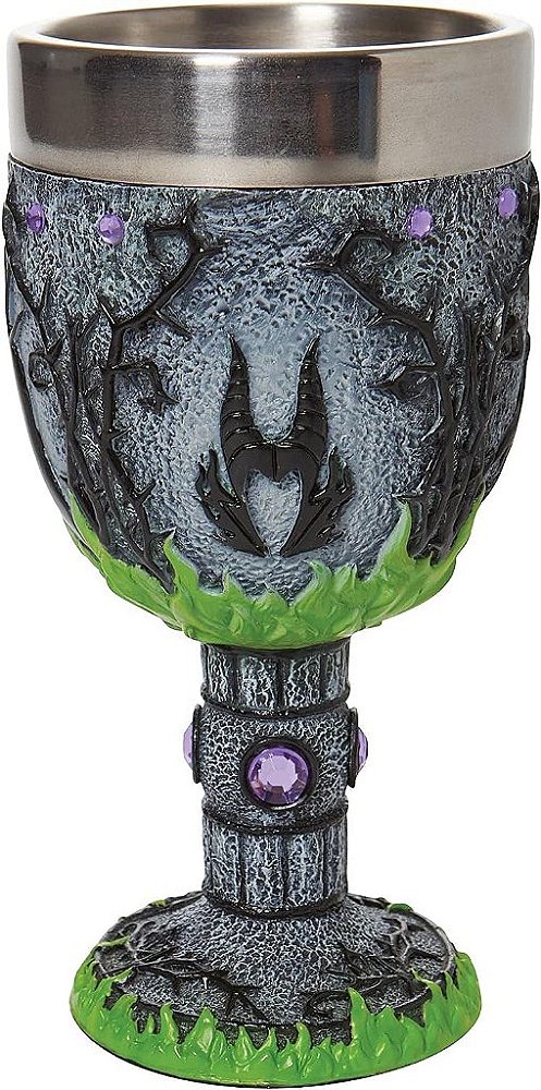 Cálice decorativo da Bela Adormecida Malévola da Enesco Disney Showcase, 7,09 polegadas, multicolorido