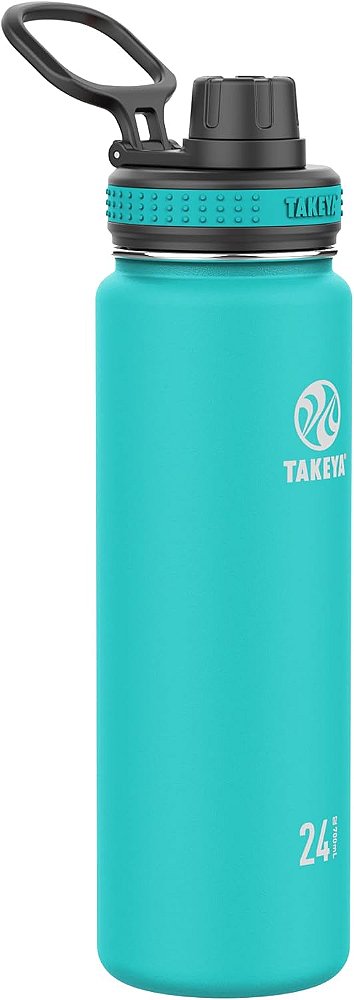 Garrafa de água de aço inoxidável com isolamento a vácuo Takeya Originals, 24 oz, Oceano