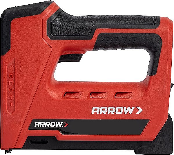 Ferro de grampo e prego sem fio profissional 5 em 1 Arrow ET501C, Grampo de fio alimentado por bateria e pregador de pino para estofamento, estrutura, telhado, artesanato, cercas, cabo,