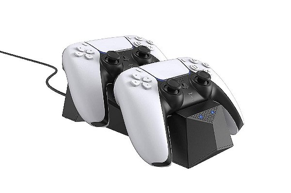 Base de carregamento dupla Surge ChargeDock para Controladores Playstation 5, Estação de Ancoragem de Carregamento Rápido com Luz Indicadora LED