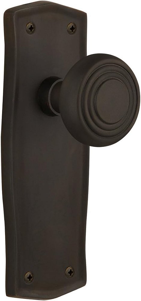 Placa Prairie Nostálgica com Maçaneta Deco, Simplesmente Fica, Bronze Antigo