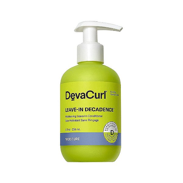 DevaCurl Leave-In Decadence® Condicionador Leave-In Hidratante, Oásis Verde, 8 fl. oz.