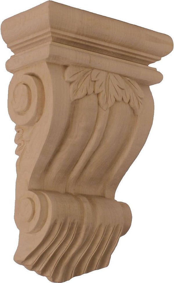 Ekena Millwork COR07X03X10TRLW Tradicional Folha de Madeira Cachorros, 7L x 3 1/2P x 11A, Lindenwood
