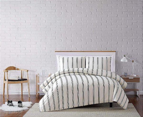 Cobertor Listrado para Cama de Solteiro XL, Verdadeiramente Macio para o Dia a Dia
