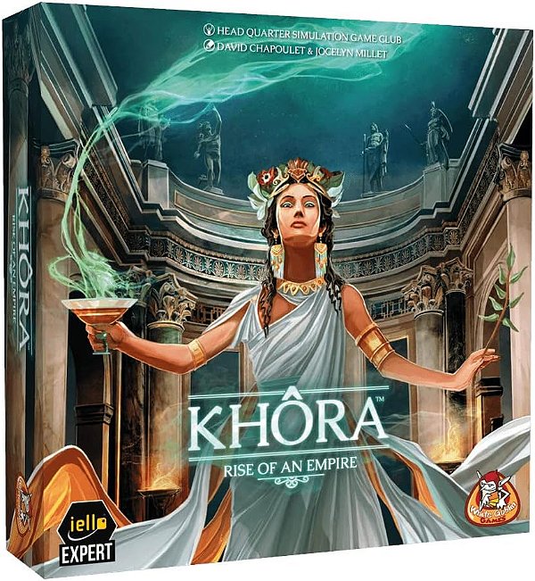 Iello: Khora, Ascensão de um Império, Jogo de Corrida para Desenvolvimento, Desenvolva sua Cidade mais Rápido e Melhor do que seus Oponentes, de 2 a 4 Jogadores, Tempo de J