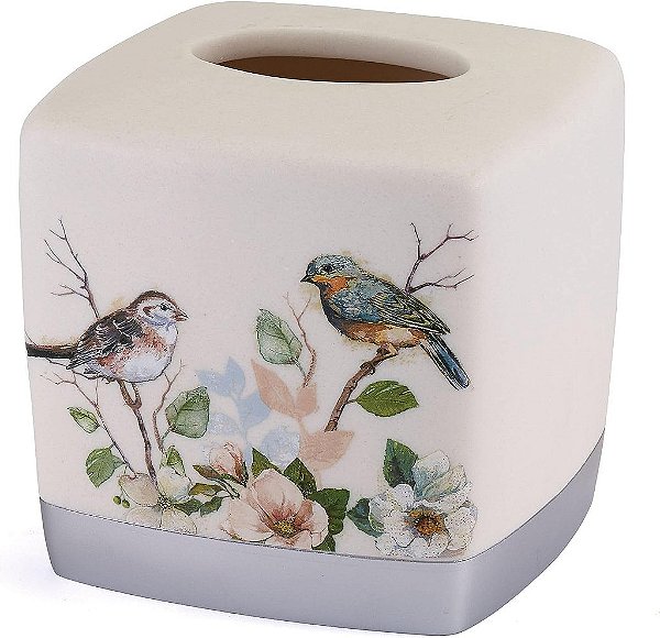 Avanti Linens - Capa para Caixa de Lenços, Decoração para Casa Inspirada na Natureza (Coleção Love Nest)