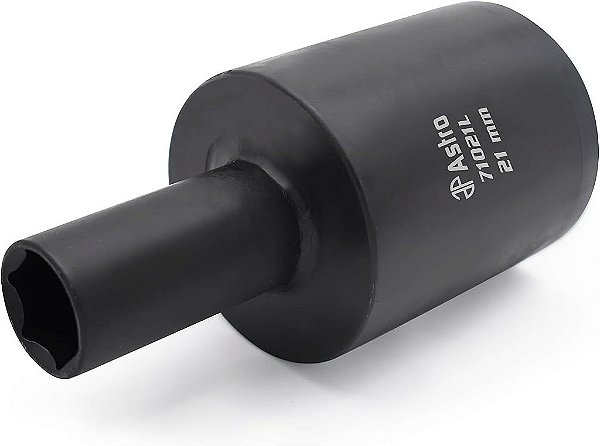 Chave de impacto multiplicadora de torque para porcas de roda finas de 21mm (13/16) Astro Tools 71021L, regular, preta.