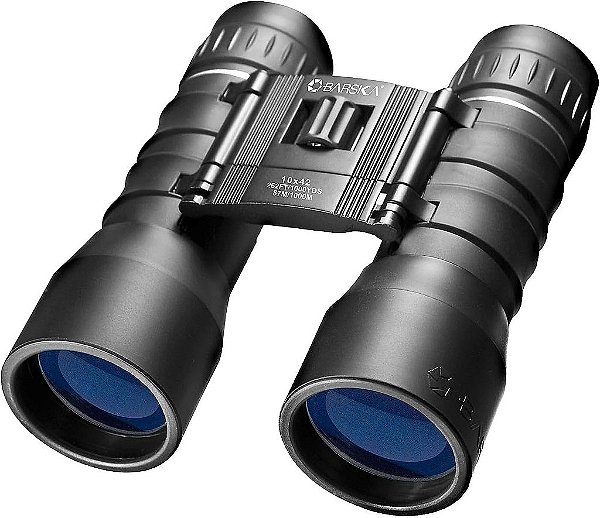 Binóculos compactos BARSKA 10x42 Lucid View, preto