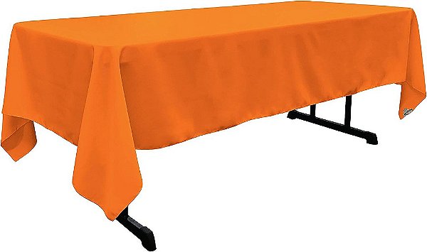 Toalha de Mesa Retangular Lavável em Poliéster Poplin da LA Linen, Resistente a Manchas e Rugas, Capa de Mesa 60x126, Toalha de Mesa de Tecido para Jantar, Cozinha, Festa, Feriado