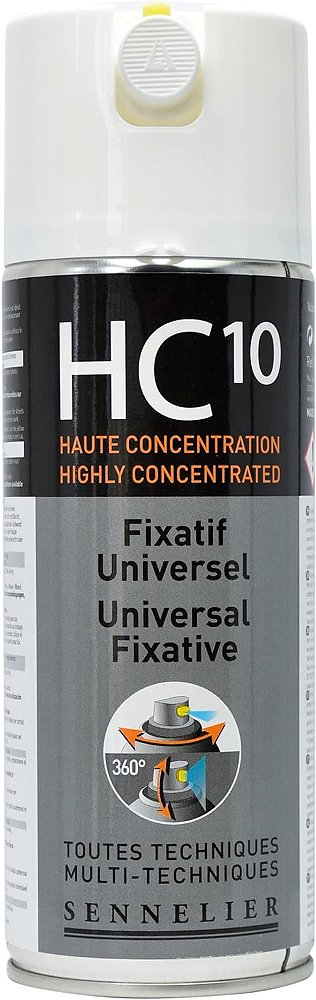 Fixador em spray SENNELIER HC10, transparente, 400 ml.