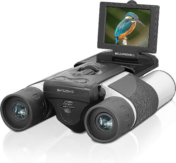 Binóculos Bell+Howell BH1025HD 10x25 com Câmera Digital HD de 2.5K