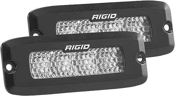 Rigid Industries - Par Difuso de Montagem Embutida Preto SR-Q PRO Flood 925513