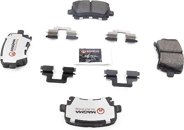 Pastilhas de freio semimetálicas MAGMA Fire Born Braking Pro-Series PSD1108M, traseiras.