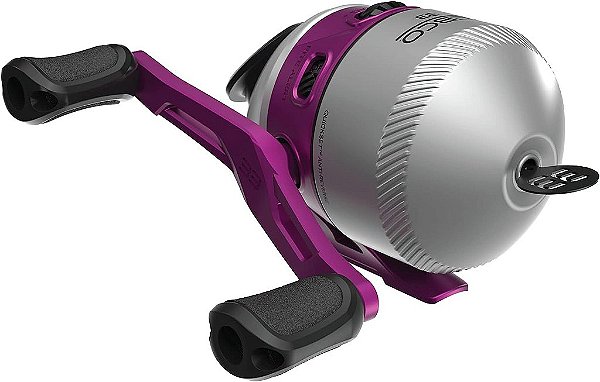 Carretilha de pesca Zebco 33 Spincast, anti-reverso Quickset com alerta de mordida, arrasto ajustável suave, engrenagens poderosas de metal com estrutura leve de grafite