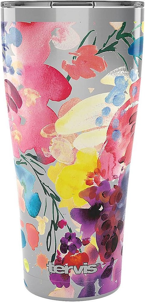 Tervis CreativeIngrid Aura Copo de Viagem Isolado Triplo com Parede Tripla Mantém Bebidas Geladas e Quentes, 30oz Legado, Aço Inoxidável