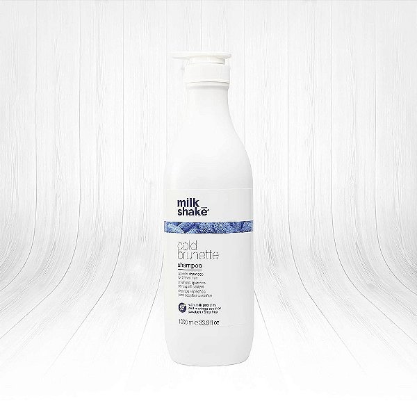 Xampu frio para cabelos castanhos com pigmentos azuis especiais para cabelos castanhos claros ou loiros escuros sem SLES e parabenos - 33,8 fl oz (1000 ml)
