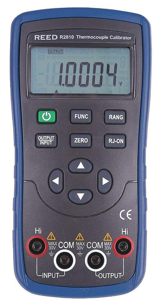 Calibrador de Termopar REED Instruments R2810 (8 tipos de termopar R, S, B, E, K, J, T, N)