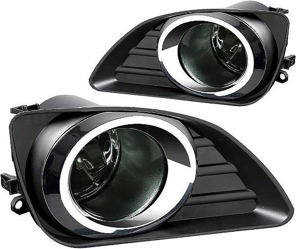 Farol de neblina do para-choque dianteiro do motor DNA MOTORING FL-TCA09-SM lado do motorista e do passageiro Aumenta a visibilidade [Compatível com Camry XV40 10-11]