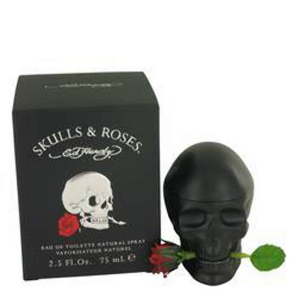 Colônia masculina Ed Hardy, Spray de Fragrância Skulls and Roses, Eau De Toilette, 2.5 Fl Oz