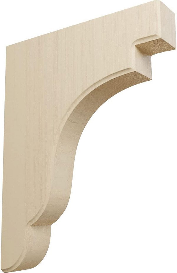 Ekena Millwork BKTW02X09X11BERW Bedford Suportes de Madeira, 1 3/4W x 8 1/2D x 11H, Borracha