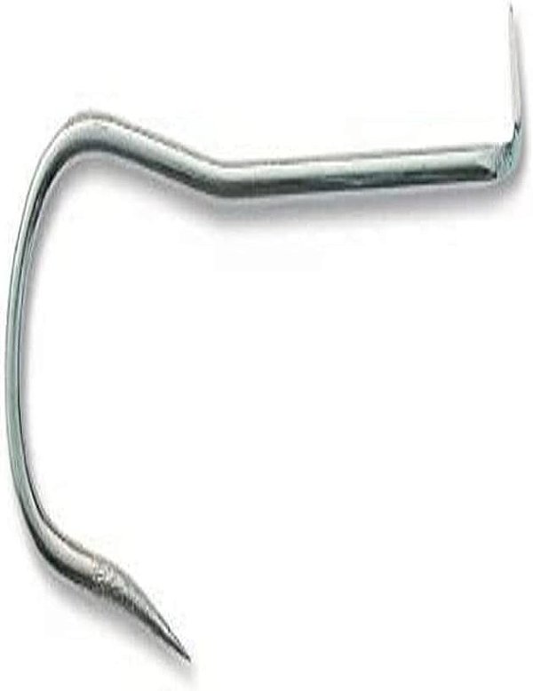Anzol Mustad Gaff, sem farpa, haste curvada com ponta afilada 3/0