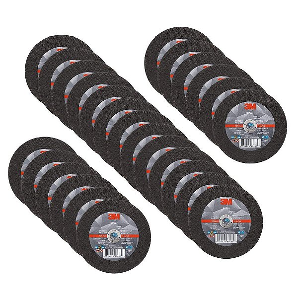 Disco de Corte Cubitron 3M Silver, 87463, T1, 4 pol x .050 pol x 3/8 pol, preto