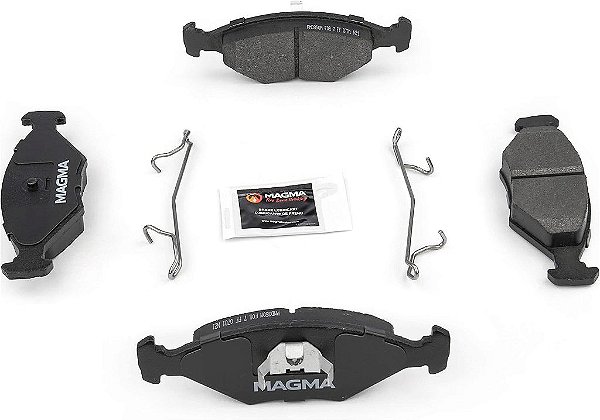 Pastilhas de freio semi-metálicas MAGMA Fire Born PMD350M para freios dianteiros.