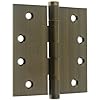 IDHBA idh por St. Simons 86000-014 Dobradiças de Rolamento de Esferas de Latão Maciço de Qualidade Premium, Par, 4 x 4 Polegadas, Níquel Brilhante