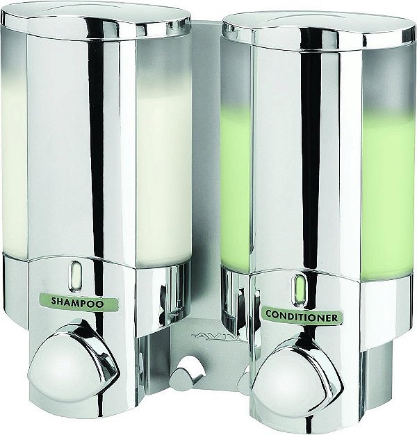 Melhor Produto para a Vida 76245-1 AVIVA Dispenser de Duas Câmaras, Cromado
