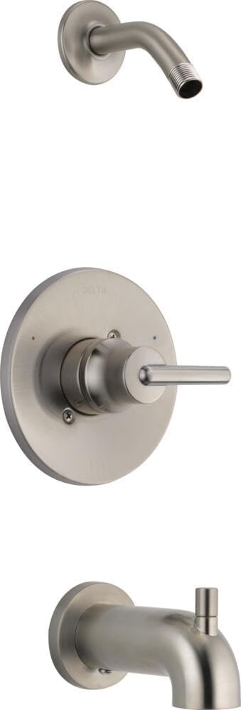 Delta Faucet T14459-SSLHD Trinsic 14 Series MultiChoice Tub/Shower Trim sem chuveiro, aço inoxidável
