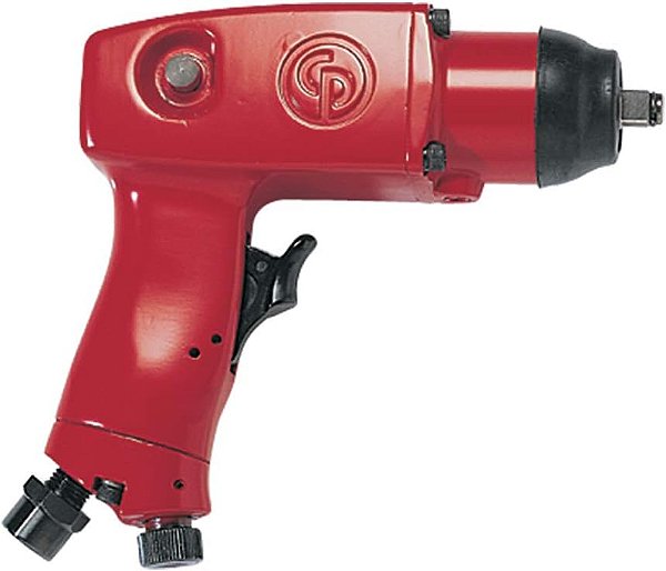 Chave de impacto pneumática Chicago Pneumatic CP7783 de 3/8 polegadas, cabo de pistola, mecanismo de cão balançante, saída de torque máximo de 75.2 ft. lbf/102 Nm, 110