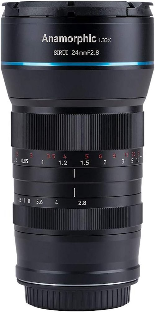 Lente Anamórfica SIRUI 24mm F2.8 1.33X para Câmera APS-C (Montagem E)