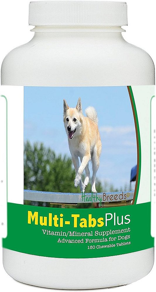 Tabletes mastigáveis ​​multivitamínicos e minerais para Norwegian Buhund - Os nutrientes que seu cachorro precisa para promover uma melhor saúde de dentro para fora - 180 comprimidos.